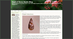 Desktop Screenshot of heartofstonestudioblog.com